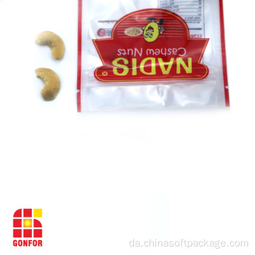Nadis cashewnødder emballage taske stå op lynlås taske